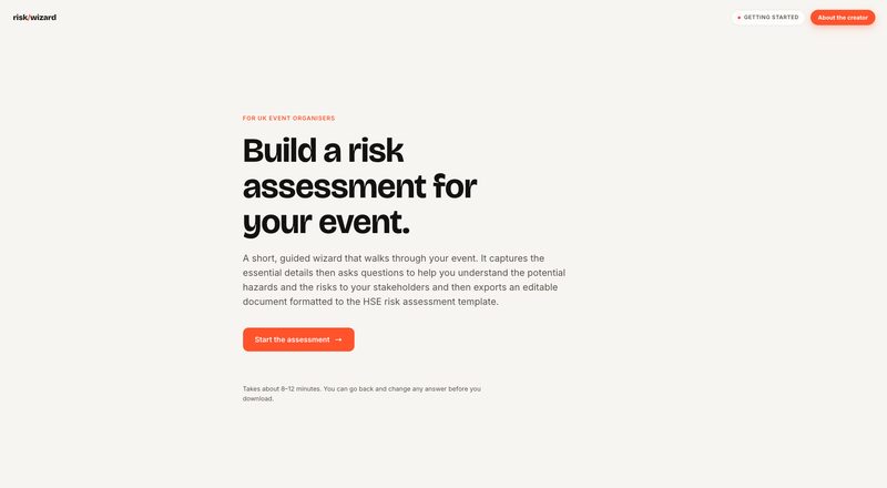 Risk Wizard — Build a risk assessment for your event